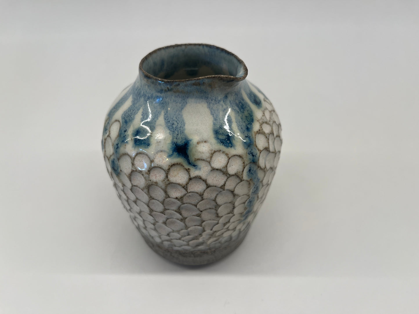 Scalloped jug vase