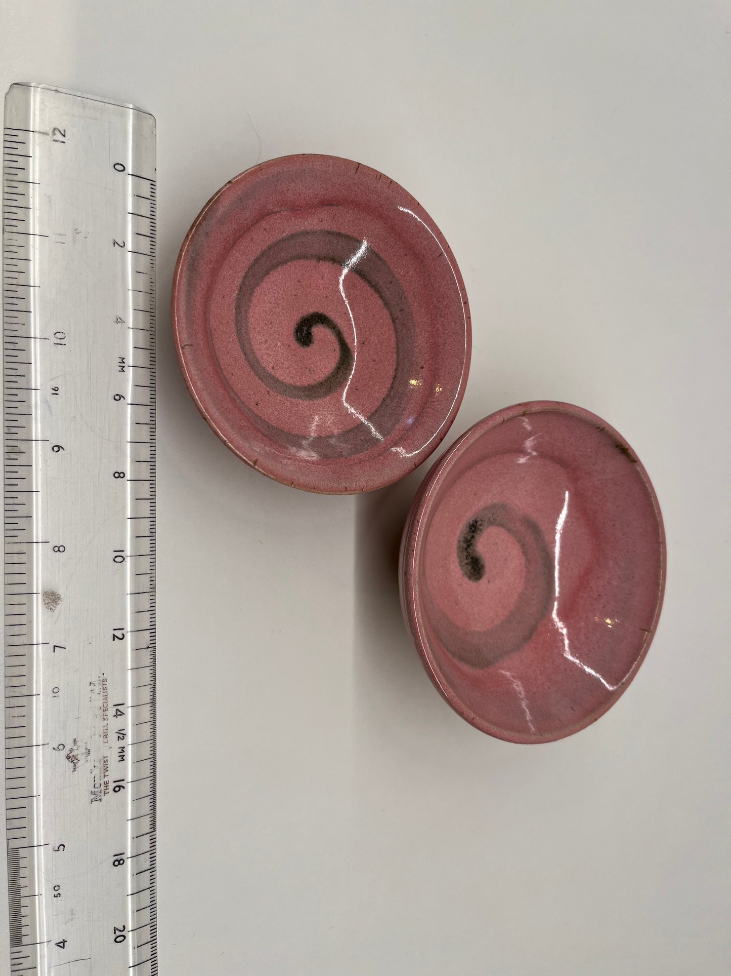 Tiny pink dishes
