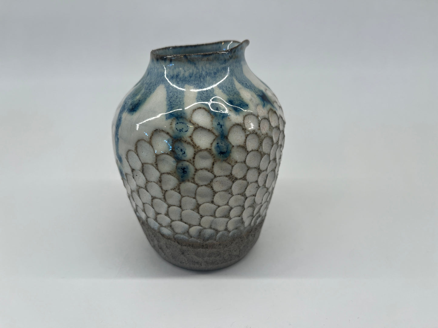 Scalloped jug vase