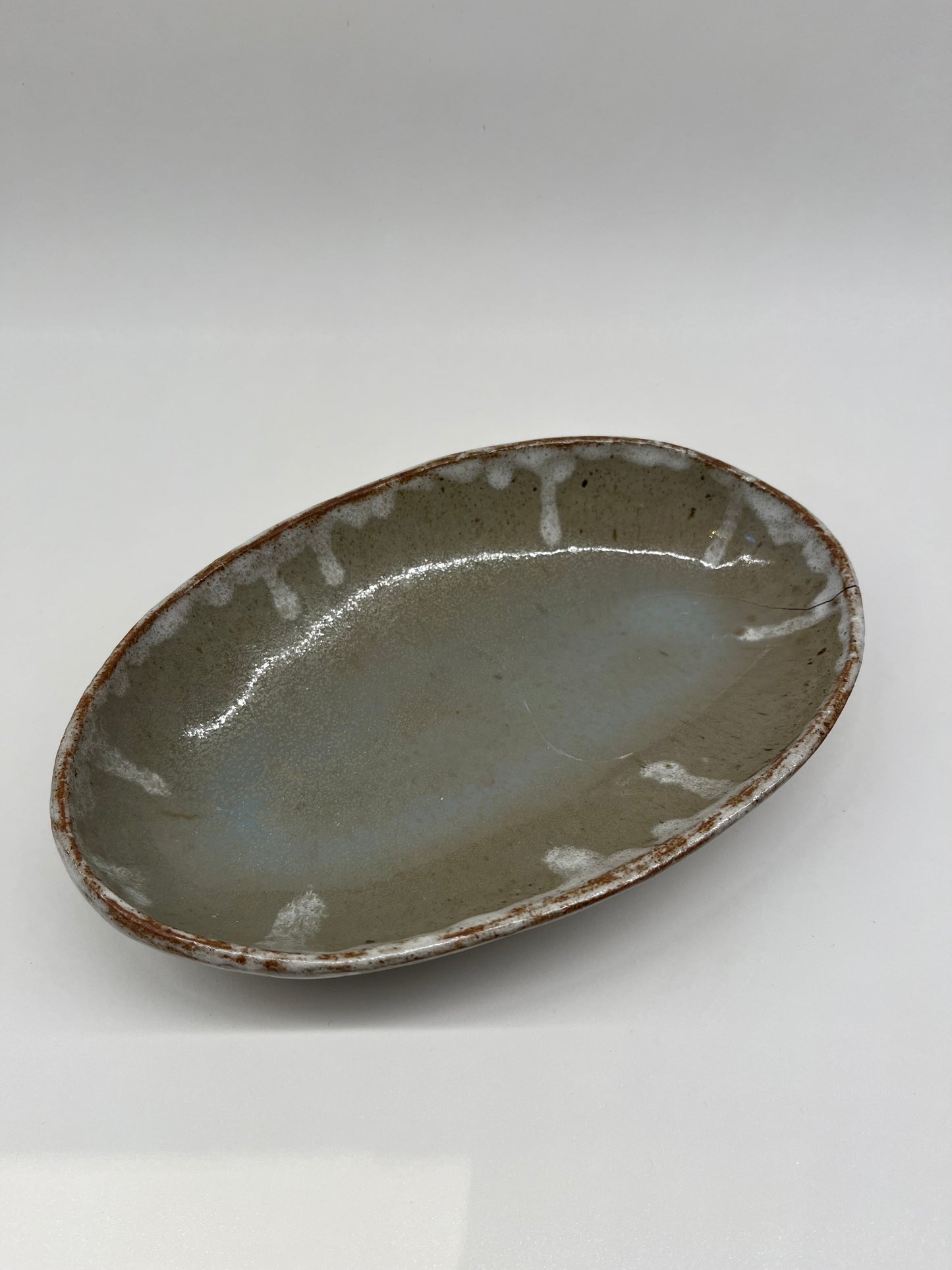 Hand built fish dish
