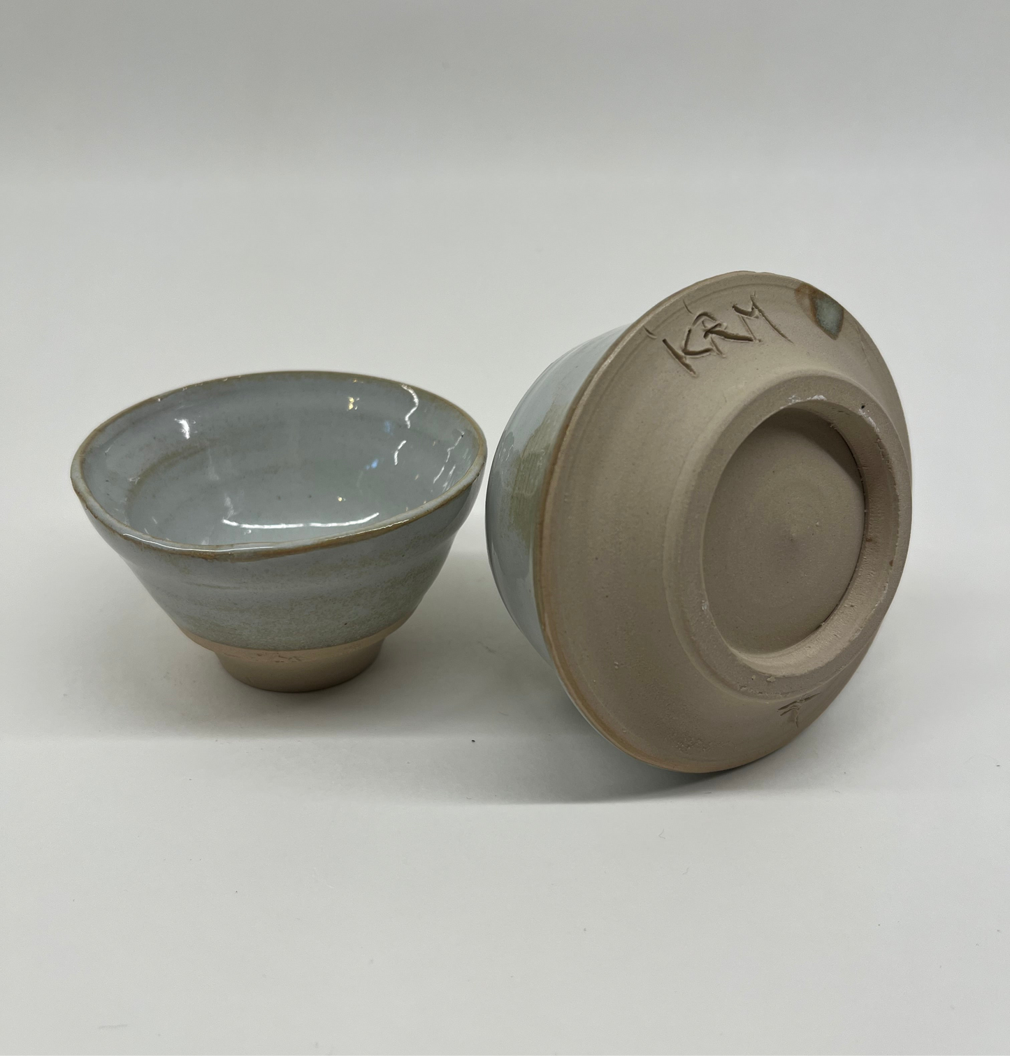 Tiny blue dishes