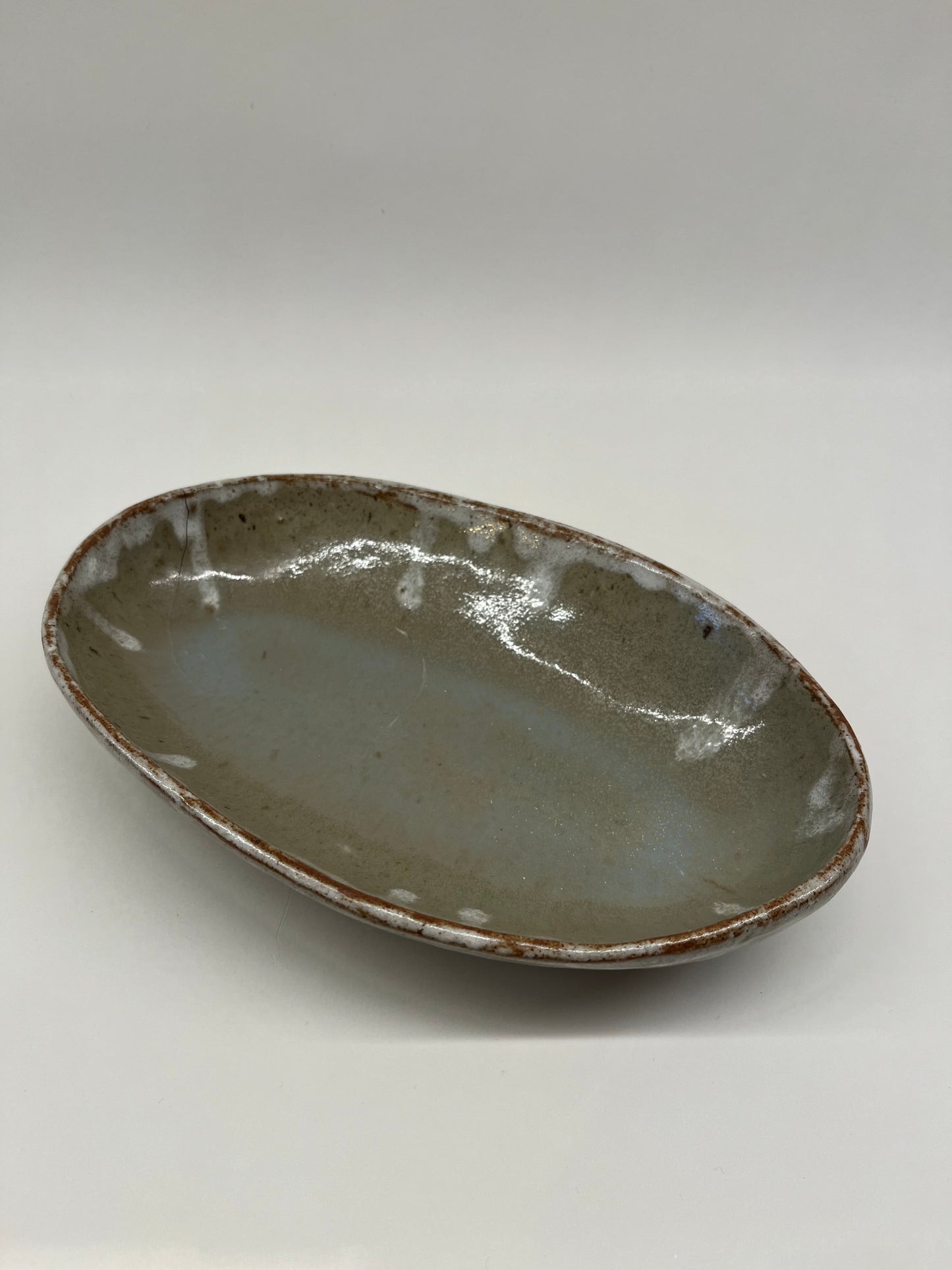 Hand built fish dish
